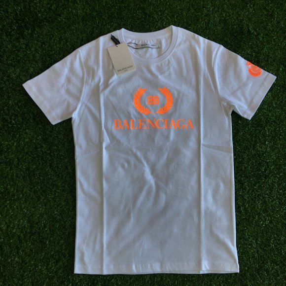 orange balenciaga t shirt
